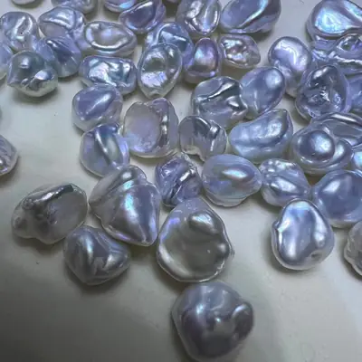 Freshwater Seedless Pearls Baroque White 8-11