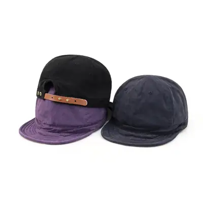 Purple Washable Baseball Cap for Women Large Head