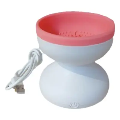USB Electric Makeup Brush Cleaner Purple Pink White