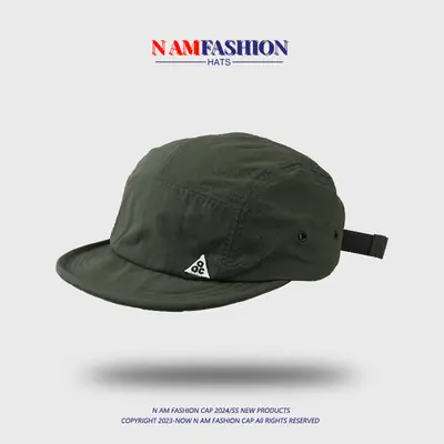 Women's Black Baseball Cap with Short Brim & Neon Logo