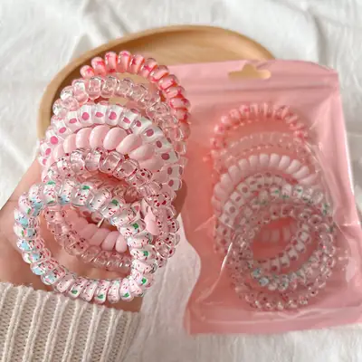 Turquoise Beaded Hair Bands for Women High Elastic