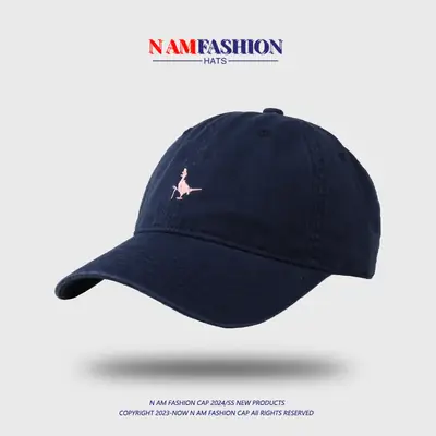 Pink Embroidered Baseball Cap for Women Plus Size