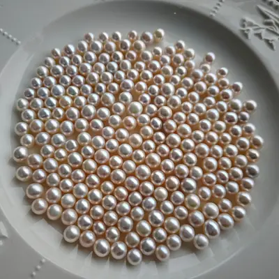 Nude Pearl Beads 7-8mm Nearly Flawless White Light