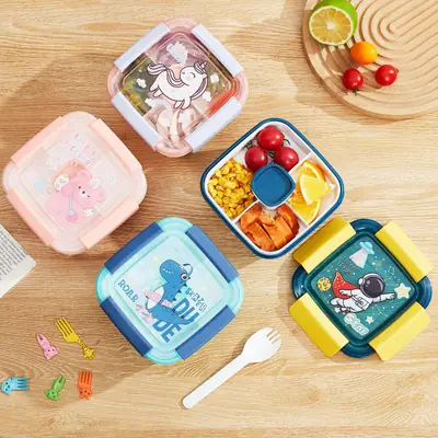 New cross-border wild sealed lunch box microwave portable lunch lunch box vegetable salad crisper hot sale