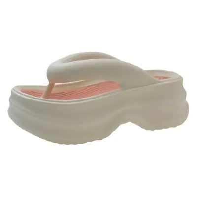 Women's Thick Sandal Slip-On Summer Shoes Beige