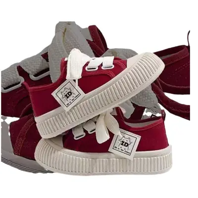 Women's thick-soled canvas shoes 2024 New breathable white shoes soft-soled lightweight casual sneakers for students ins fashion