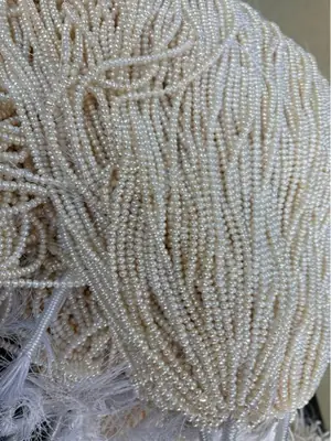 Natural Freshwater Pearl Beads 5mm Flat Beads