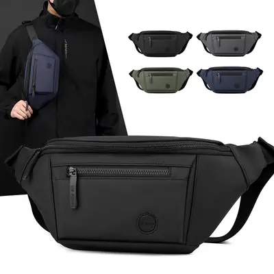 Men's Navy Blue Chest Messenger Bag All Match
