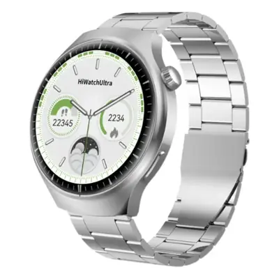 HiWatch Ultra GS Smart Watch Gold Leather Strap