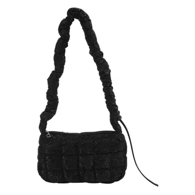Grey Pleated Shoulder Bag for Women 2024 Spring