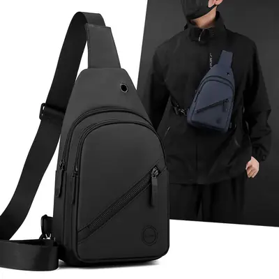 Men's Black Japanese Shoulder Bag Business Commuter