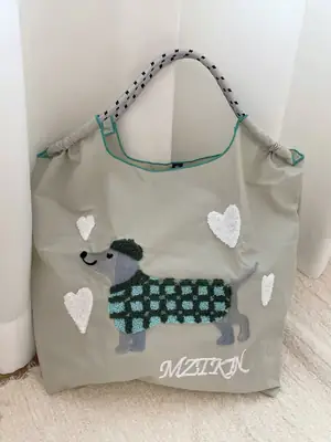 Cute Dog Embroidered Cartoon Handbag Large Capacity