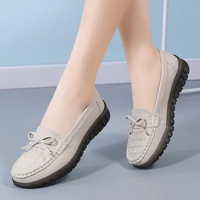 Women's Comfortable Lazy Shoes Large Beanie Style One-Step Soft Sole