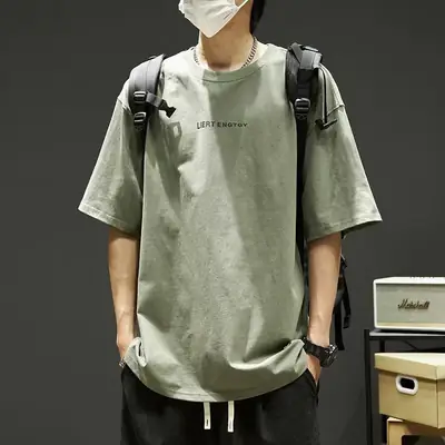 Spring Summer T-Shirt for Boys Round Neck Short Sleeve
