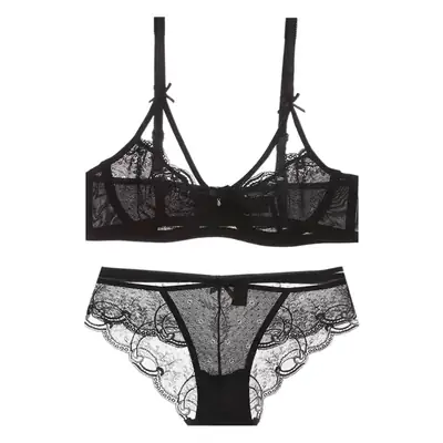 Sexy Lace Bra Set for Women Transparent Comfortable
