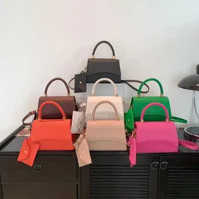 Women's Pink Crossbody Shoulder Bag 2024 Korean Style