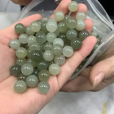 Natural Hetian Jade Half Hole Beads Factory Wholesale