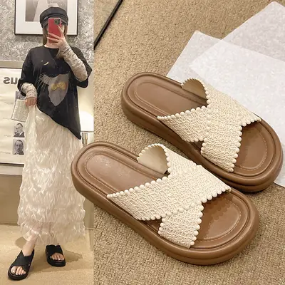 Women Cross Slippers Summer Canoe Beach Shoes