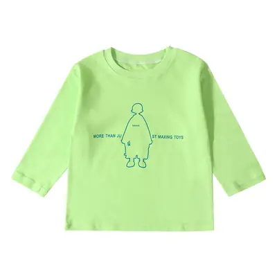 New Kidsren Long Sleeve Korean Style T-Shirt Green