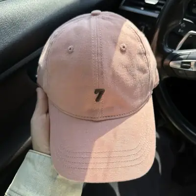 Women's Pink 7 Logo Baseball Cap