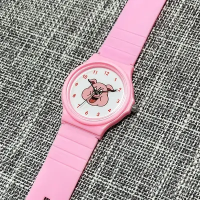 Pink Pig Cartoon Watch for Girls