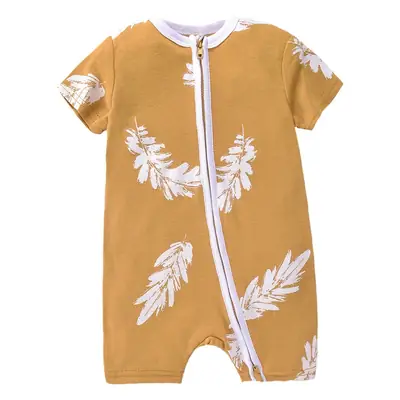 Baby Space Print Zipper Jumpsuit Blue