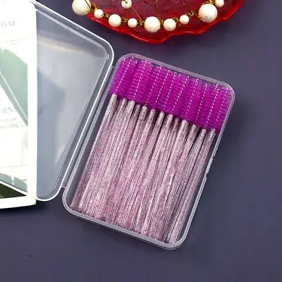 3-in-1 Crystal Eyelash & Eyebrow Brushes Set of 150