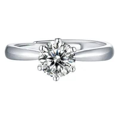 Moissanite Six-Claw Ring for Women Luxury Accessory