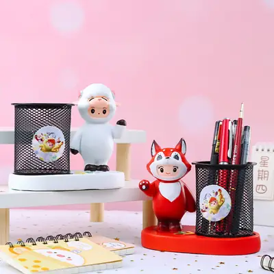 Cute LED Desk Lamp with Bowtie Cat Design