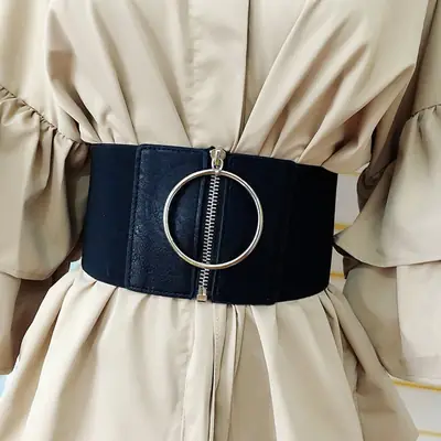 Women's Western Belt Accessory with Ring Zip