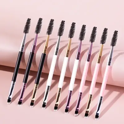 Double-Ended Eyebrow Brush with Curl & Blending