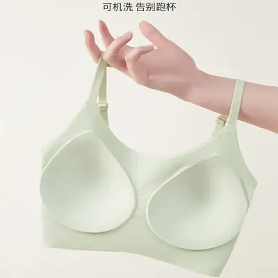 Thin Seamless Underwear Women Small Chest Large No Steel Ring