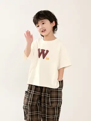 Boys Pure Cotton T-Shirt Short Sleeve Summer Wear