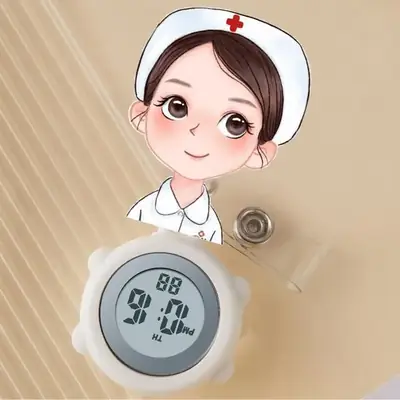 Kids Digital Nurse Watch with Bow Top