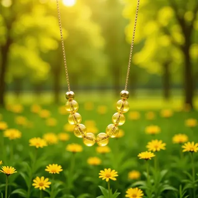 Gold Plated Pearl Beaded Necklace for Women