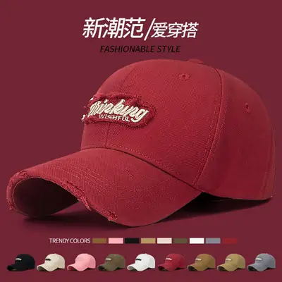 Men Flying Eagle Embroidered Cap Red Baseball
