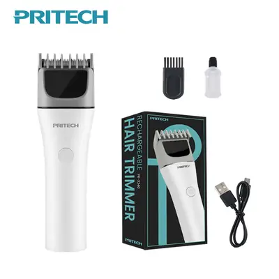 Professional Electric Hair Clipper with Adjustable Blade & LED Light