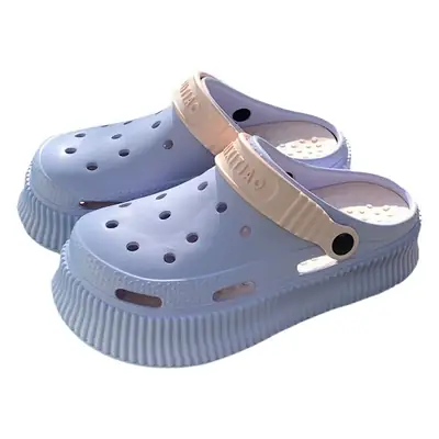 Women's White Croc Heel Sandals with Thick Platform