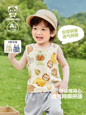Baby Cotton Sleeveless Vest Summer Set for Boys Girls