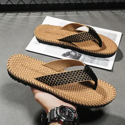 Men's Korean Style Breathable Flip Flops Summer Sandals