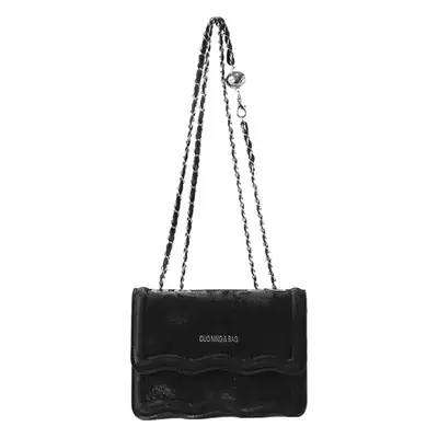Light Blue Chain Shoulder Bag for Women 2024 Spring Summer