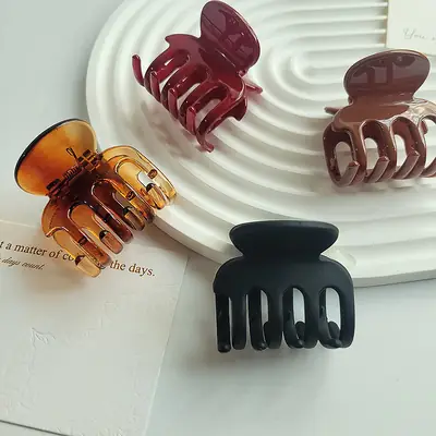 Small Hair Claw Clip for Ponytail & Hairpin