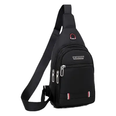 Men Waterproof Casual Shoulder Bag with Earphone Hole