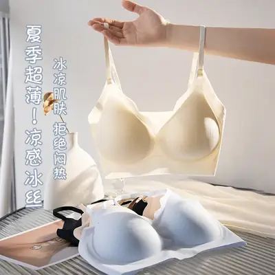 Meizhai Women's Summer Thin Push Up Bra Soft Support