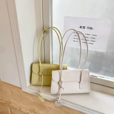 Green French Niche Shoulder Bag for Women 2023