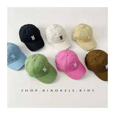 N Letter Baby Cap Set for Kids 1-3 Years