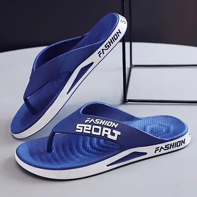 Men's Blue Fashion Flip Flops Summer Slippers