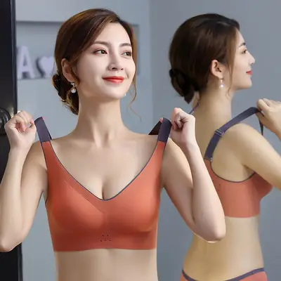 Women's Push-Up Seamless Bra with Anti-Sagging Design