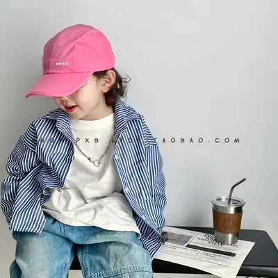 Pink Beaded Cap for Girls Kids UV Protective