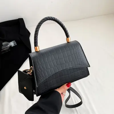 Pink Textured Shoulder Bag for Women 2024